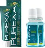 Purexa Sensitive Herbal Toothpaste And Antioxidant Mouthrinse (Pack of 3)