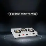 MAGIC plus 3 Burner TRINITY SPACO Stainless Steel LPG Gas Stove
