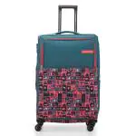 Nasher Miles India Expander Soft-Sided Polyester Check-in Luggage Teal 28 inch |75cm Trolley Bag