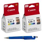 Canon CH 7 Colour Twin Printhead (PACK OF 2) with 3 in 1 Multi-Function Creative Mobile Phone Stand