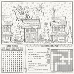 Tiki Times Santa Christmas Coloring Placemats 8pk, Christmas Party Supplies