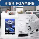 HealHerb Car Wash Shampoo 5 Liter Blue Remove Dirt with High foam Shampoo | Streak free cleaning Cloth