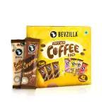 Bevzilla 42 Instant Coffee Powder Sachets (42X2 Gram Sachets)| Classic, Vanilla, Butterscotch, Hazelnut, Caramel, Coconut & Orange |6 Sachets Each Flavour| Hot & Cold Coffee| Makes 42 Cups