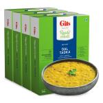 Gits Ready to Eat Dal Tadka, Pure Veg Heat and Eat Indian Meal, Microwaveable, 1200g (Pack of 4 X 300g Each)