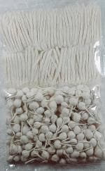 Agnirva White Cotton Wicks Combo Set Rui Batti For Pooja (Pack Of 1000)