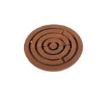 Folktales Desi toys Labyrinth, Maze, Swirl, Bada Bhool Bhulaiya Board Game for Kids age 5Y+ (Brown)