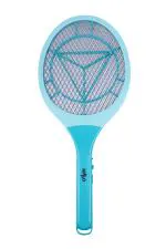 Nippo Terminator II Rechargeable Mosquito Bat, Fast Charging, Lithium-Ion Battery, Shock-Proof, Insect Killer, 6 Months Warranty - Blue