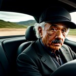 Love Creation A4 Size poster print for creative wall art- albert-einstein-driving-in-tesla-car-34544ee0-0dc8-420a-b949-c6cade245ede-2(Non Sticker)