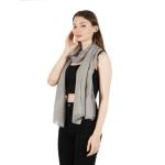 Muffly Women Solid Wool Blended Shawl (80 X 28 Inch)