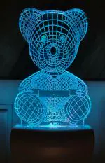 Omniverse Teddy Bear 7 Color Lamp 3D Illusion Multicolor Night Lamp