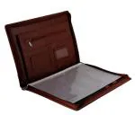 JSTBUY LABEL Brown Faux Leather File Folder - B4