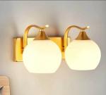 Avior Metal, Glass Gold Wallchiere Wall Lamp Without Bulb