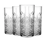 Cracker Transparent And Crystal Clear Design Water Whiskey Wine Short Juice Glass Set 360ml (Pack Of 6)