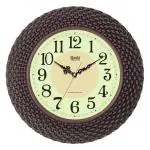 Ajanta Wall Clock 15.7 Inch Wall Clock for Bedroom, Hall, Drawing Room & Home and Offices (Oak)(WC_8057_Oak)