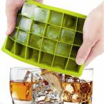 TENEZA Silicone Ice Maker Tiny Ice Cube Trays Chocolate Mold Mould Maker for Kitchen Bar Party Drinks 24 Grids Creative Small Ice Cube Mold Square Shape Silicone Ice Tray (1 PCS)