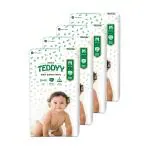 Teddyy Easy Medium (M) Size - 136 diapers| Pack of 4 |(7-12 kgs)Baby Diaper Pants Upto 10hrs Protection, Anti bacterial, Anti Rash