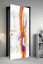 Qth Floral Dor-4756 Design Door Sticker