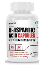 NUTRIJA D-Aspartic Acid (DAA) | Muscle Strength, Growth & Performance - 90 Capsules