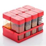 Dhanam Multipurpose Plastic Spice Rack 8 in 1 | Masala Rack Set | Condiment Set | Spice Container