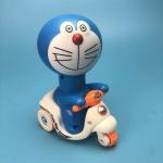 HEERWA TOYS New Born Baby Exclusive Doraemon Bike Scooter - Unbreakable Pull Along Friction Power Toy Vehicle Push and Go Crawling Toys Baby Toddler Toys for Kids