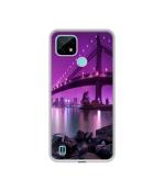 Casotec Manhattan Bridge Design Printed Silicon Soft TPU Back Case Cover for Realme C21