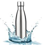 Style Homez Classic Stainless Steel Water Bottle, Gym Sipper BPA Free Food Grade Quality Silver Color 750 ml
