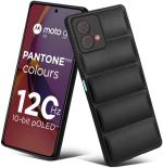 Meephone Mobile cover for Motorola Moto G84 5G (Black, 3D Case, Silicon, Pack of 1)