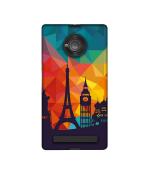 Casotec Colored Paris Design Printed Silicon Soft TPU Back Case Cover for Micromax YU Yuphoria