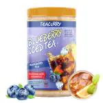 Teacurry Blueberry Instant Iced Tea (160 Gram) - No Artificial Flavor, No Chemicals - Natural Refreshing Cooling Summer Blueberry Iced Tea.