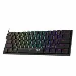 Redragon K614 Anivia 60 Percent Ultra Thin Wired Mechanical Keyboard, Slim Compact 61 Keys RGB Gaming Keyboard Low Profile Linear Red Switches And Double Shot Keycaps For Fast And Accurate Actuation