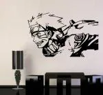 CVANU Naruto Wall Vinyl Decal Naruto Uzumaki Vinyl Stickers for Wall Decor