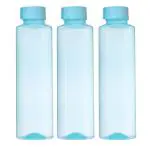 Gluman Fresco Water Bottle 1 Litre | SET OF 3 | BPA Free | 100% Leak Proof | Sky Blue