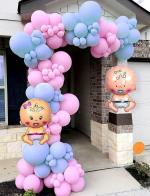SPECIALYOU.IN Baby shower decorations items , Entrance door decoration items , Main door decoration items , Backdrop for decoration , Baby shower backdrop , Pink Blue theme decorations - 44 pcs