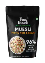 True Elements Muesli Fruit and Nuts 1.2kg 96% Nuts Seeds Fruits and Wholegrain Muesli| Diet Food
