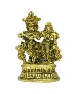 Statue Of Standing Radha Krishna Brass For Handicraft Art By KALARAMBH