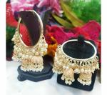 Gyaan Jewels Handmade Jhumki Earring Orange (Women and Girls)