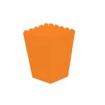 Festiko 10 Pcs Orange Popcorn Boxes, Popcorn Boxes for Kids Party, Popcorn Box, Return Gift Boxes, Party Favor Boxes, Solid Color Popcorn boxes