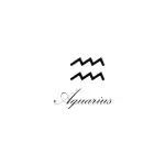 SIMPLY INKED Aquarius Astrology Temporary Tattoo, Letter & Zodiac symbol Tattoo for all (Aquarius Astrology Tattoo)