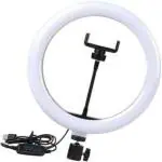 Webilla 600K Led Ring Light 10 Inch 26Cm Lamp Dimmable Photography Studio Phone Video