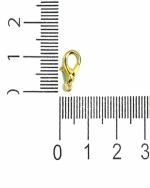 BEADS N FASHION 25 Pcs, 12mm Metal Golden Finish Lobster Clasps Findings Fasteners for Jewellery Making