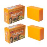 Queue Renew Papaya Fruity Skin Whitening Soap pack of 2