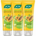 Joy Skin Fruits Spots & Tan Clear Papaya Fruit Infused (Pack of 3 x100ml) Face Wash (300 ml)