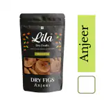 LILA DRY FRUITS Premium Dried Afghani Anjeer 500gms Pouch Pack | Dried Figs | Rich Source of Fibre Calcium & Iron | Low in calories and Fat Free | Non-GMO Dried Figs
