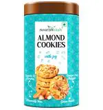 NourishVitals Almond Cookies, Heavenly Bites, Source of Protein, Crunchy Delights, Genius Snack,120g