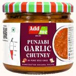 Add Me Homemade Punjabi Garlic Chutney in Pure Desi Ghee 300g | Authentic Indian Chutney Glass Pack