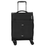 Safari Airpro 8 Wheel TSA lock 55, 67 & 78 Cms Small, Medium & Large Trolley Bag Softside Premium Polyester 360 Degree Wheeling System Luggage, Trolley Bag For Travel Set of 3, Black