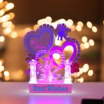 Awesome Craft Gift Love Romantic Couple Statue Showpiece with Crystal Dil Figurine Ceramic Polyresin for Girlfriend, Boyfriend, Husband, Wife, Anniversary, Home Decor, Gifting