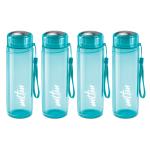 Milton Plastic Blue Hector 1000 Pet Water Bottle (Set Of 4)