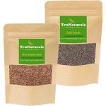 TruNaturals Chia Seeds and Flax Seeds Combo (900gm x 2 Packs) | Chia and Flax Seeds for Weight Loss | Organic Chia and Flax Seeds for Eating | Flax and Chia Super Seeds Mix for Immunity