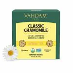 VAHDAM, Organic Classic Chamomile Tea Bags - 15 Herbal Tea Bags | Whole Leaf | Stress Relieving and Calming Tea | Sleep Tea, USDA Certified |Green tea for weight loss